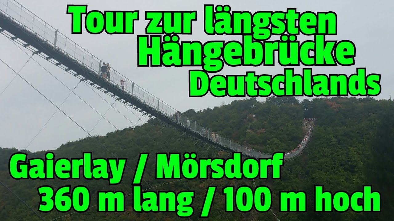 DIE GRÖSSTE HÄNGESEILBRÜCKE Deutschlands: Geierlay in ...